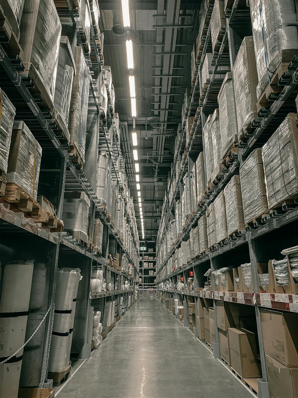 Strategic warehousing & fulfilment — racked storage and pick-pack-ship operations